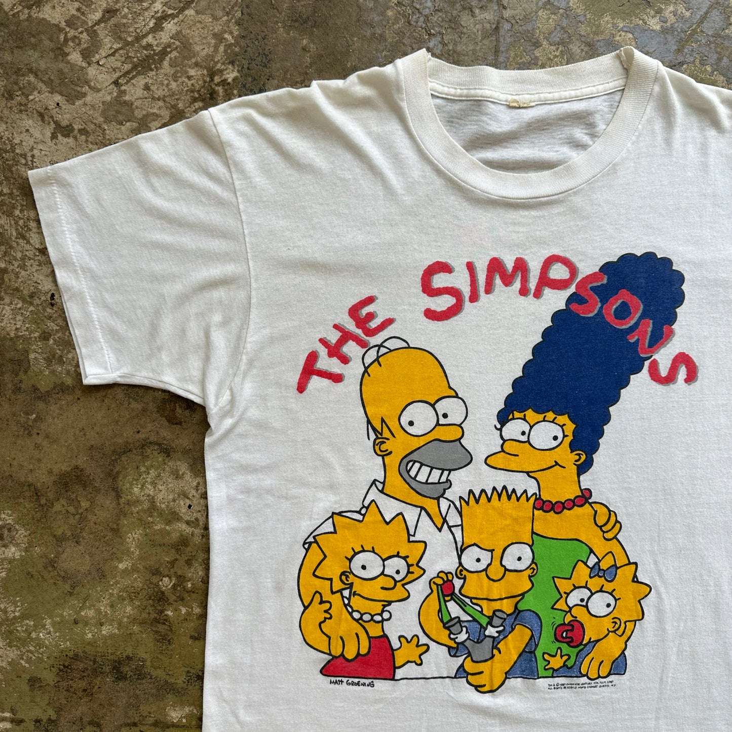 1989 The Simpsons Family Portrait tshirt