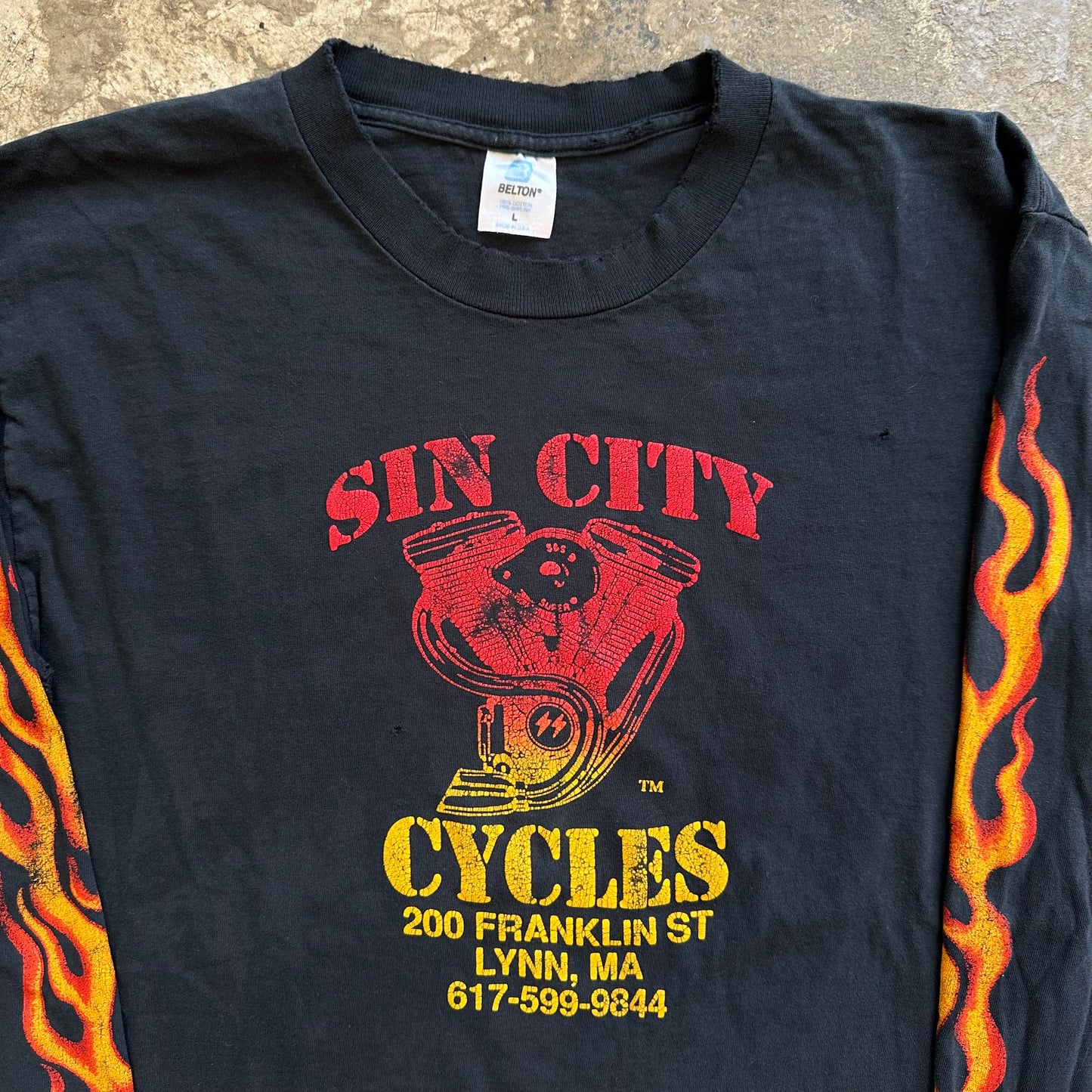 1990s Sin City Cycles longsleeve tshirt