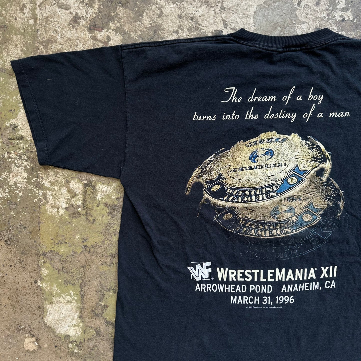 1996 Shawn Michaels “The Heartbreak Kid” Wrestlemania XII tshirt