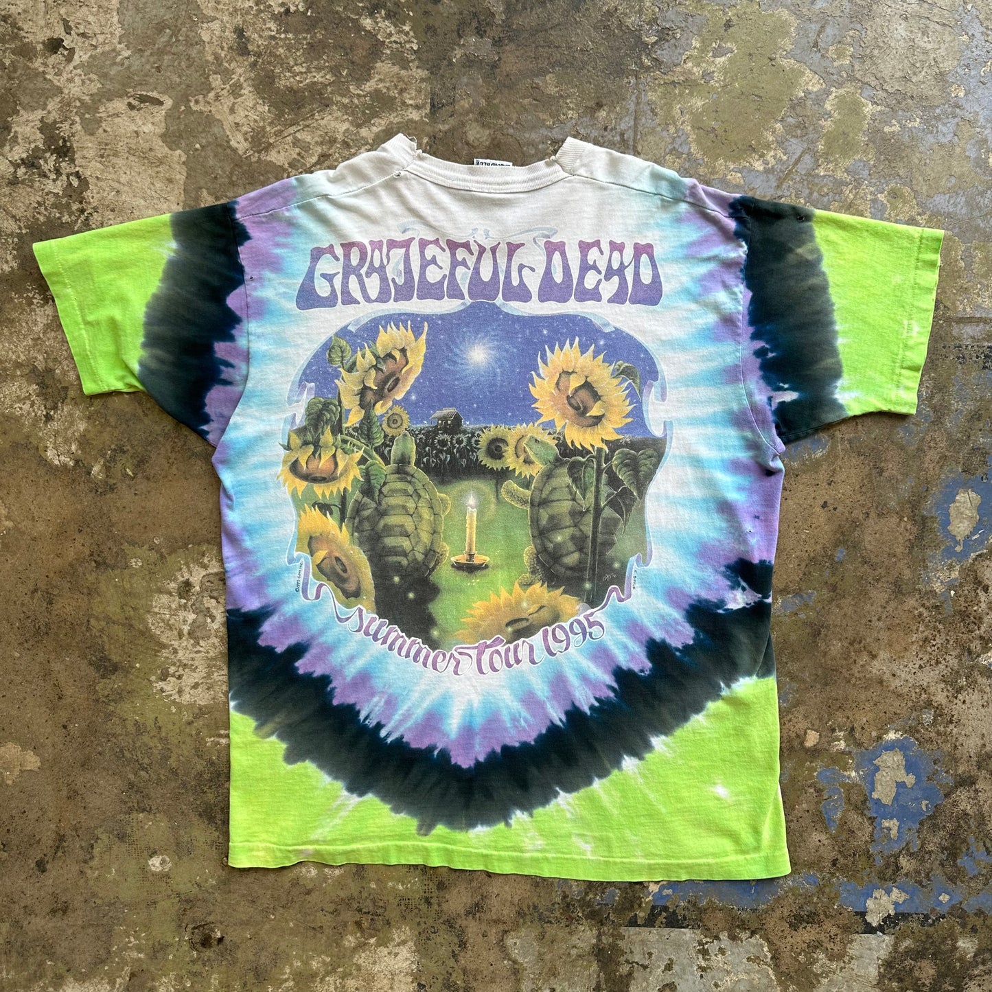1995 Grateful Dead Terrapin Liquid Blue tshirt