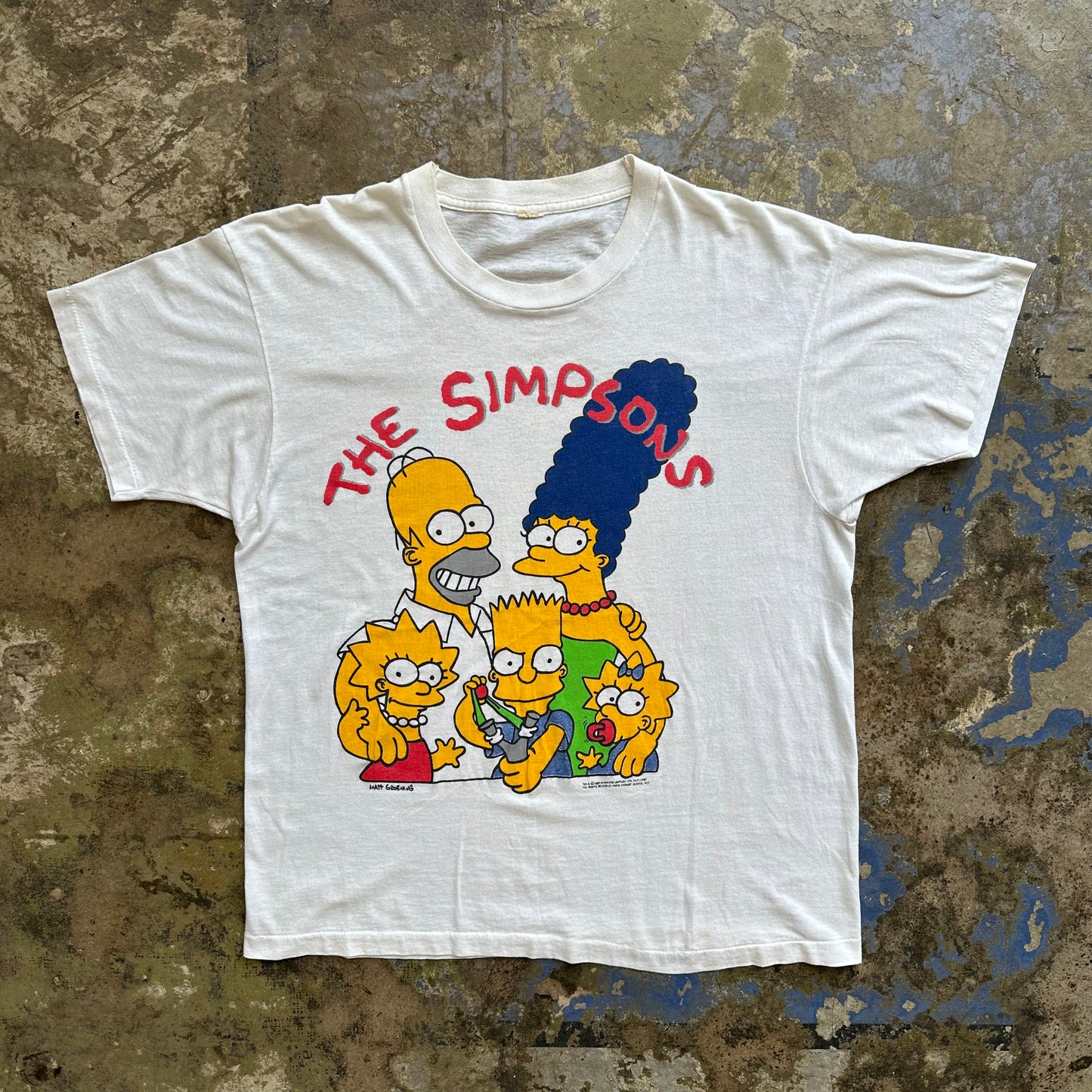 1989 The Simpsons Family Portrait tshirt