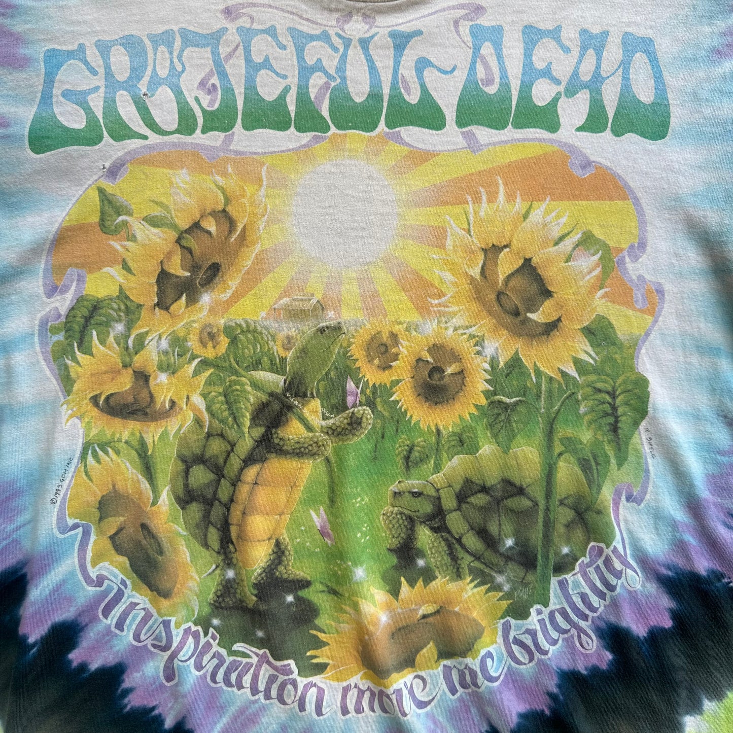 1995 Grateful Dead Terrapin Liquid Blue tshirt