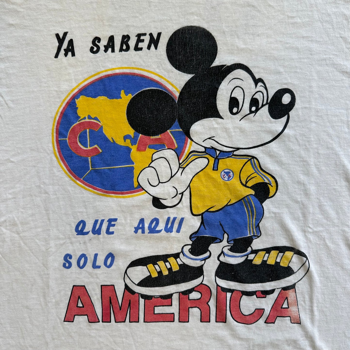 Vintage Latin Mickey Soccer tshirt