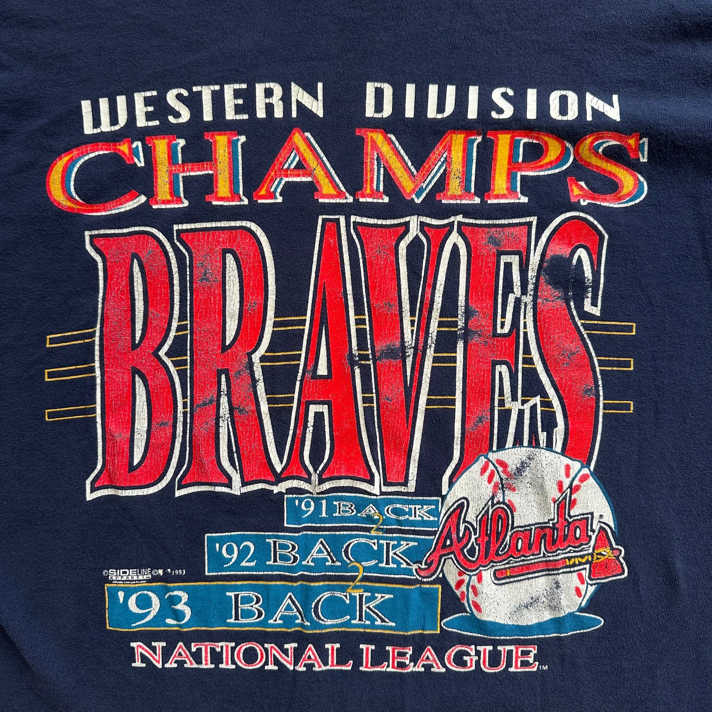 1993 Atlanta Braves Champs tshirt